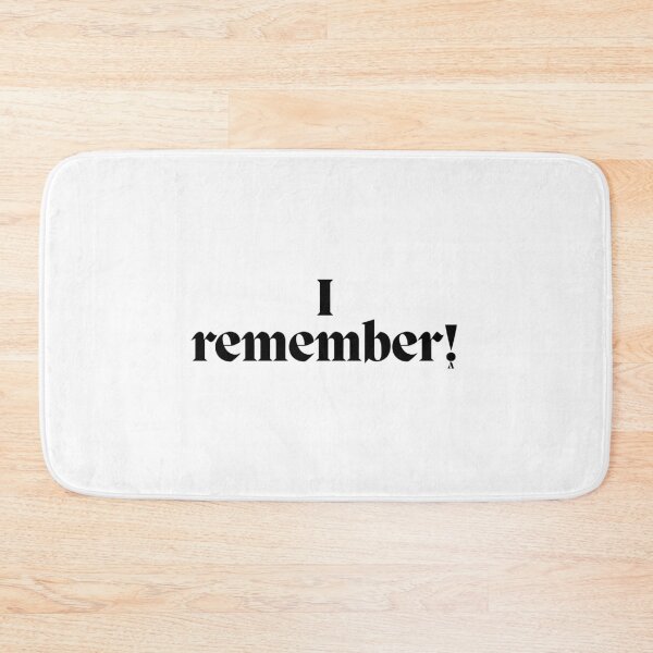 Item preview, I remember! designed and sold by Finds.