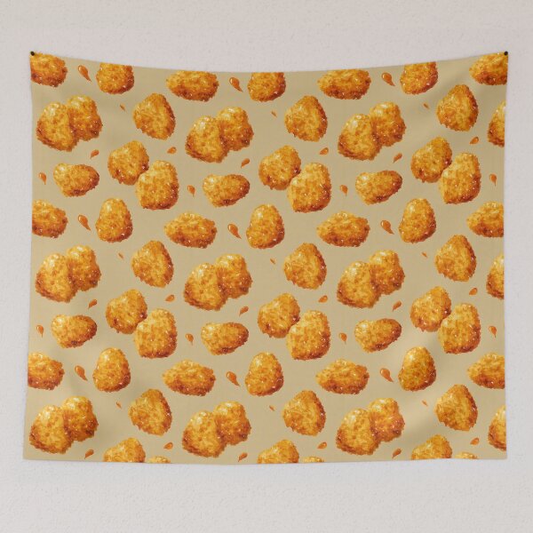Item preview, Chicken Nugget Pattern – Funny Food Pattern designed and sold by Meiersbeste.