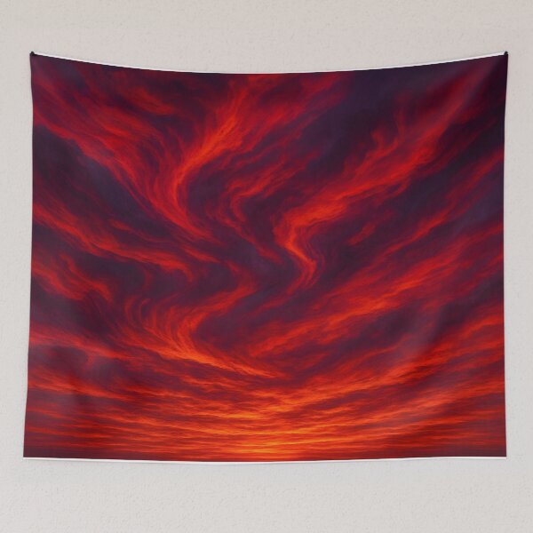 Item preview, Fiery Red Sunset Sky designed and sold by SassyArtistry.