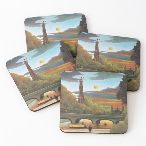 Item preview, Seine and Eiffel-tower in the sunset (1910) | Henri Rousseau designed and sold by Oliveirallan.