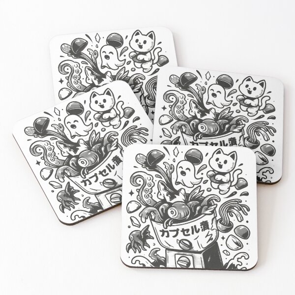 Item preview, Insert Coin for Madness - Cursed Capsule Machine Japanese Gacha designed and sold by Alchemy Ink.