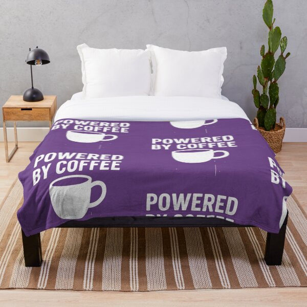 Item preview, Powered by Coffee – Funny Caffeine Lover T-Shirt designed and sold by Long Family Gifts.