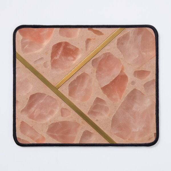 Item preview, Pink Terrazzo Tile with Gold Lines designed and sold by SassyArtistry.