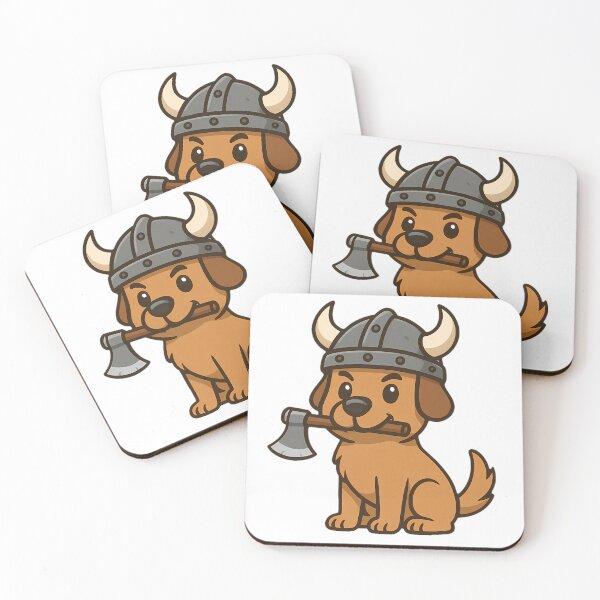 Item preview, Cartoon Viking Dog | Funny Cute Norse Warrior with Axe designed and sold by NorseDrip.