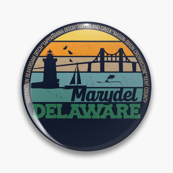 Item preview, Marydel Delaware Retro Sunset Local Pride Logo  designed and sold by CRHPOD20.