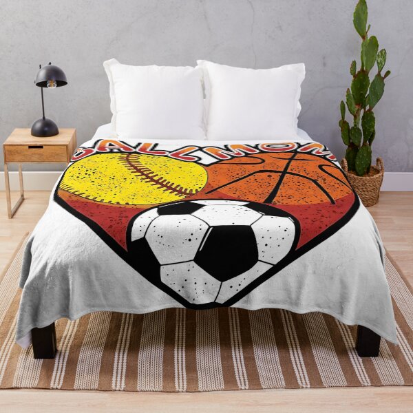 Item preview, Ball Mom Heart Design Softball Basketball Soccer Sports designed and sold by ArtDesignTp.