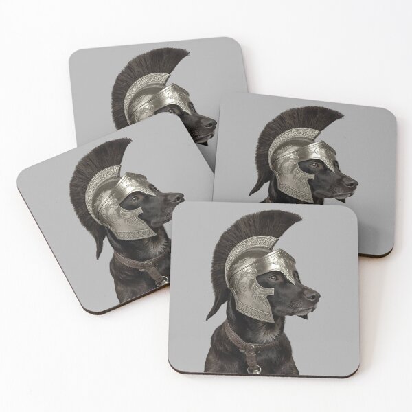 Item preview, Gladiator Dog Helmet – Brave Warrior Pup Illustration designed and sold by Art-Design-EM.