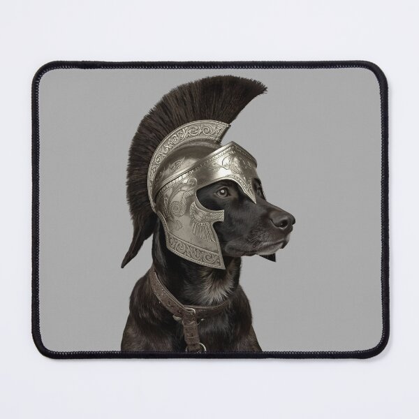Item preview, Gladiator Dog Helmet – Brave Warrior Pup Illustration designed and sold by Art-Design-EM.