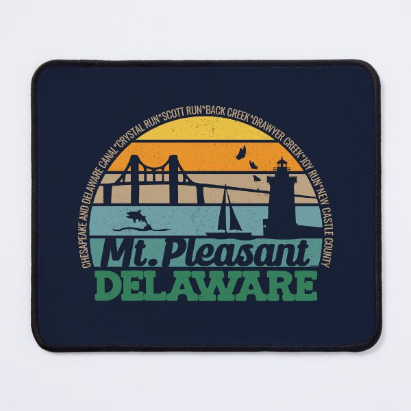 Item preview, Mt. Pleasant Delaware Retro Sunset Local Pride Logo designed and sold by CRHPOD20.