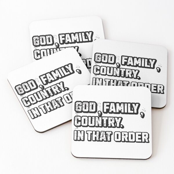 Item preview, God Family Country In That Order Patriotic Christian Quote designed and sold by ArtDesignTp.