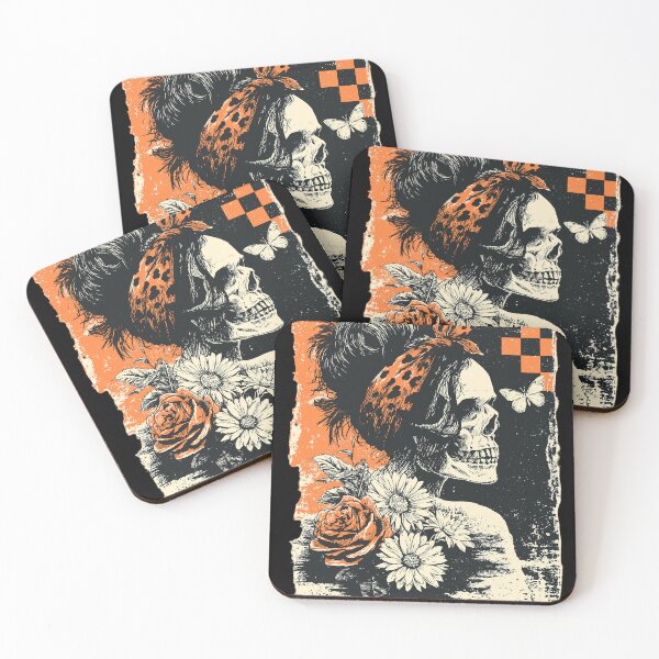Item preview, Skull Mama Vintage Halloween Distressed Retro Gothic Aesthetic designed and sold by JessArty ⭐⭐⭐⭐⭐.
