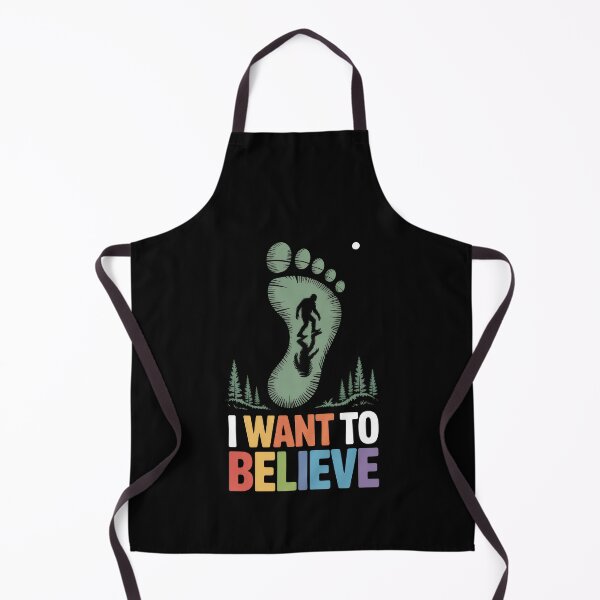 Item preview, I Want To Believe – Bigfoot Footprint Silhouette designed and sold by Enea Kelo.