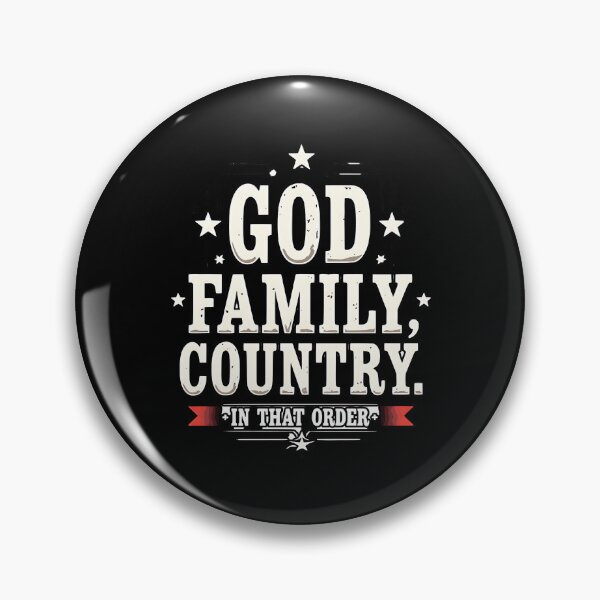 Item preview, God Family Country In That Order Patriotic Faith Quote Design designed and sold by ArtDesignTp.