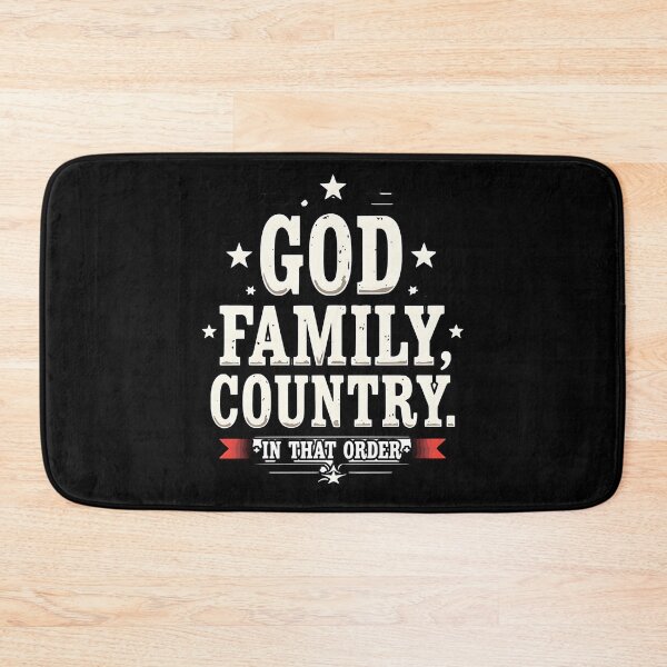 Item preview, God Family Country In That Order Patriotic Faith Quote Design designed and sold by ArtDesignTp.