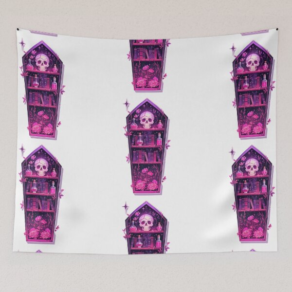 Item preview, Spooky coffin bookcase designed and sold by MendaciousMina.