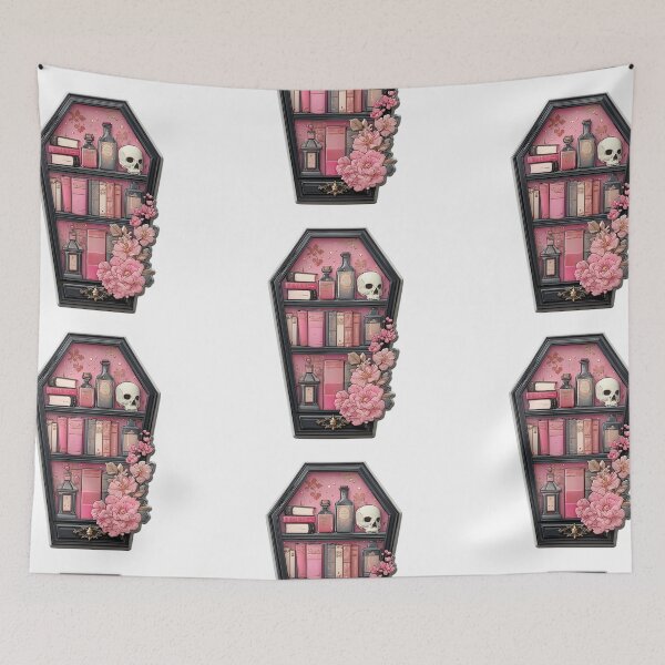 Item preview, Spooky coffin bookcase designed and sold by MendaciousMina.
