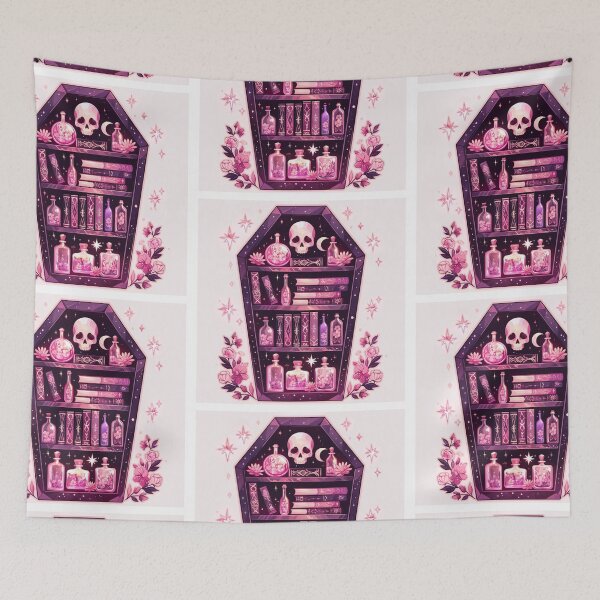 Item preview, Spooky coffin bookcase designed and sold by MendaciousMina.