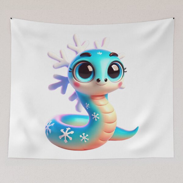 Item preview, Adorable Snowflake Eel designed and sold by Sillytoe.