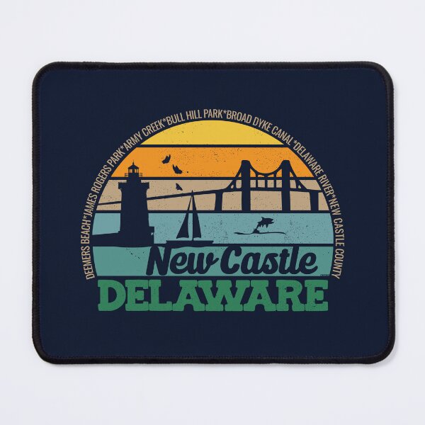 Item preview, New Castle Delaware Retro Sunset Local Pride Logo designed and sold by CRHPOD20.