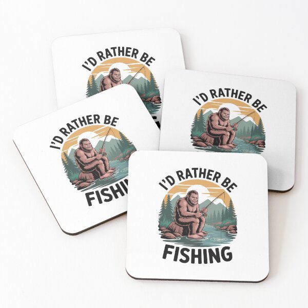 Item preview, I’d Rather Be Fishing – Bigfoot Fishing Fun designed and sold by Enea Kelo.