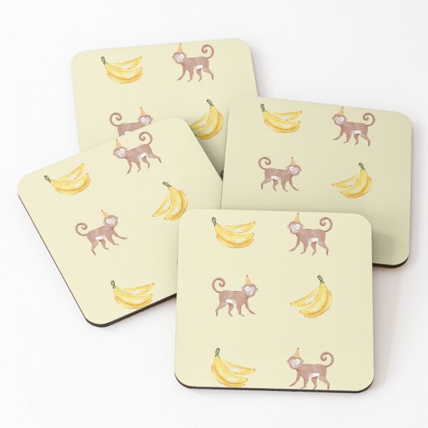Item preview, Monkey and banana print  designed and sold by st1ckerish.