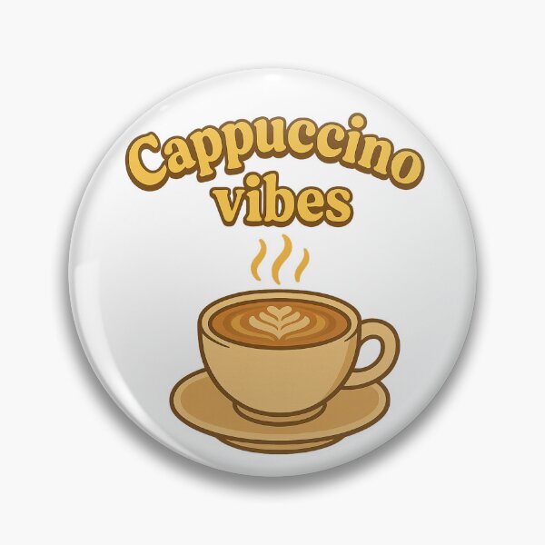 Item preview, Cappuccino vibes – Retro & gourmet design designed and sold by pasdem.