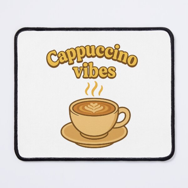 Item preview, Cappuccino vibes – Retro & gourmet design designed and sold by pasdem.