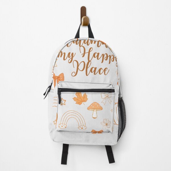 Item preview, Autumn is My Happy Place – Cute Cosy Fall Bear, Pumpkin & Coffee Design designed and sold by twilightprints.