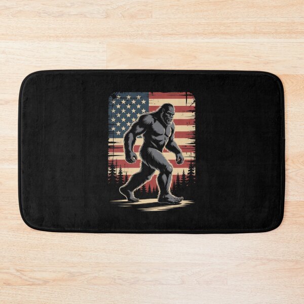 Item preview, Bigfoot American Flag – Patriotic Cryptid designed and sold by Enea Kelo.