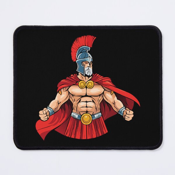 Item preview, Powerful ancient old warrior ready for battle, Spartan or Trojan warrior with helmet, Ancient Greek muscular Warrior, designed and sold by Danler.