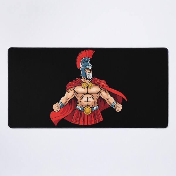 Item preview, Powerful ancient old warrior ready for battle, Spartan or Trojan warrior with helmet, Ancient Greek muscular Warrior, designed and sold by Danler.