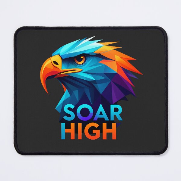 Item preview, Copy of Soar High – Geometric Eagle Head Motivational Design designed and sold by Raslanity.