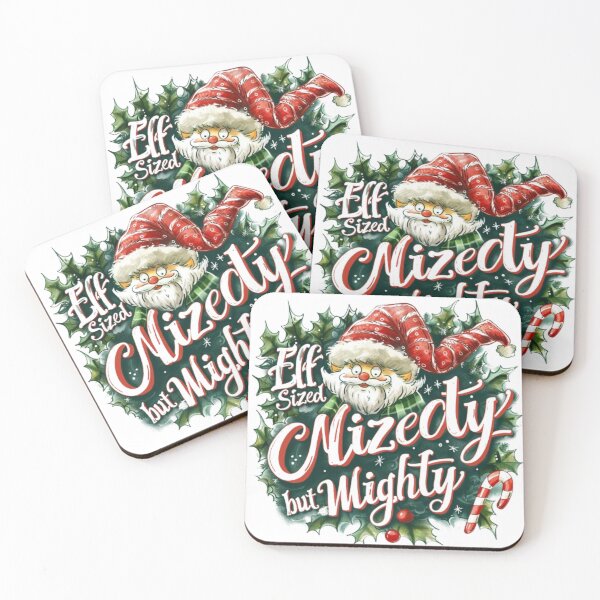 Item preview, Elf Sized but Mighty – Funny Christmas Elf Design designed and sold by AlexLineArt.