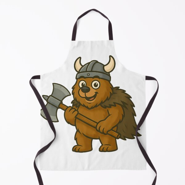 Item preview, Cartoon Viking Bear | Strong Funny Norse Warrior with Axe designed and sold by NorseDrip.