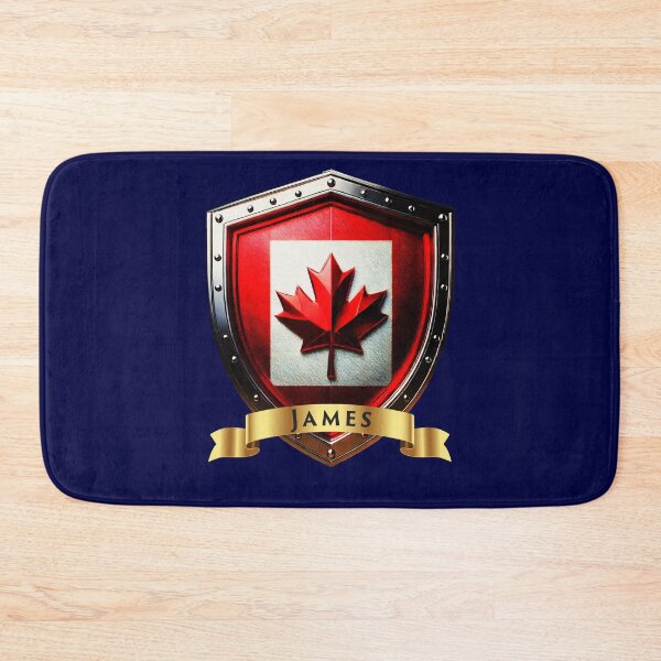 Item preview, James Family Canada Shield, Maple Leaf Heraldry Crest designed and sold by Highlandkings.