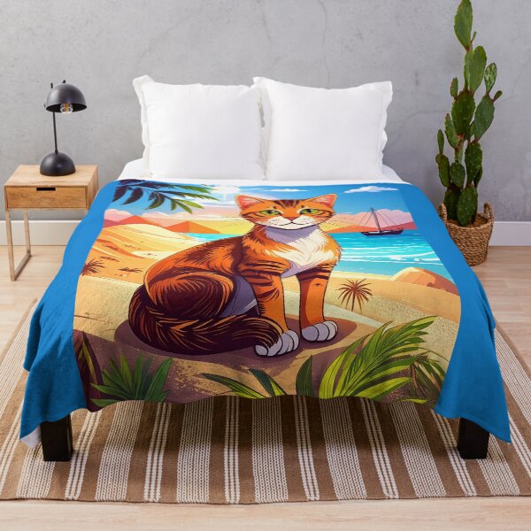 Item preview, Cat in Egypt at the Beach designed and sold by Sharon Schwalbe.