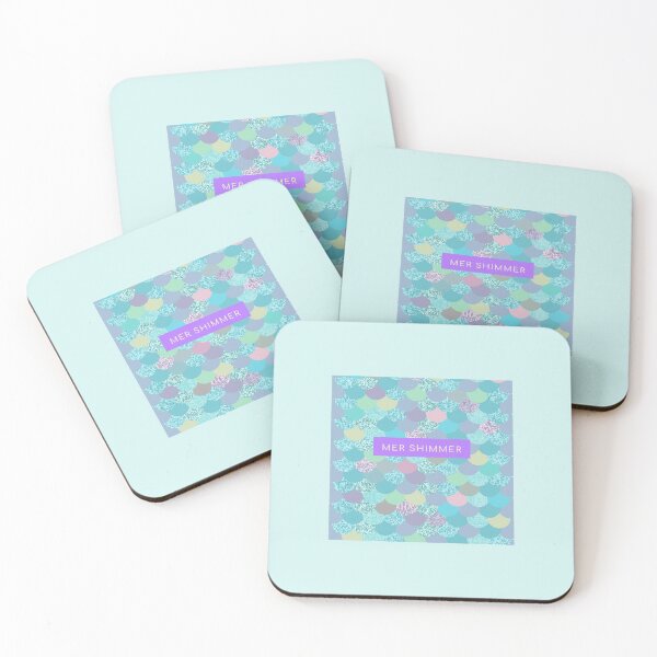 Item preview, Mer Shimmer — Scales in Foam Green & Blue designed and sold by Novel Works Studio.