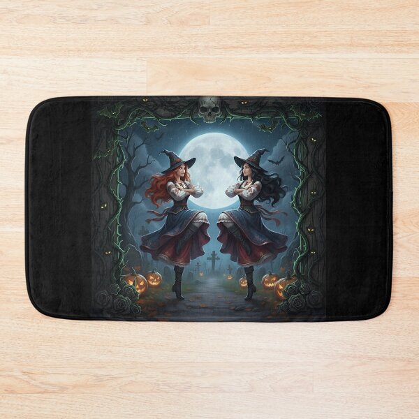 Item preview, Dancing witches on cemetery at Halloween designed and sold by Perloth.