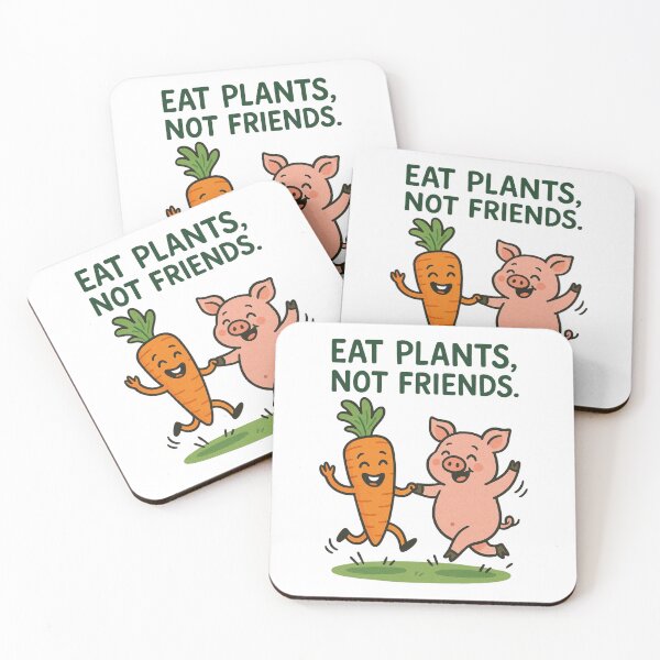Item preview, Eat Plants Not Friends Go Vegan Plant Based Vegan Diet Veganism designed and sold by Annika Shurafa.