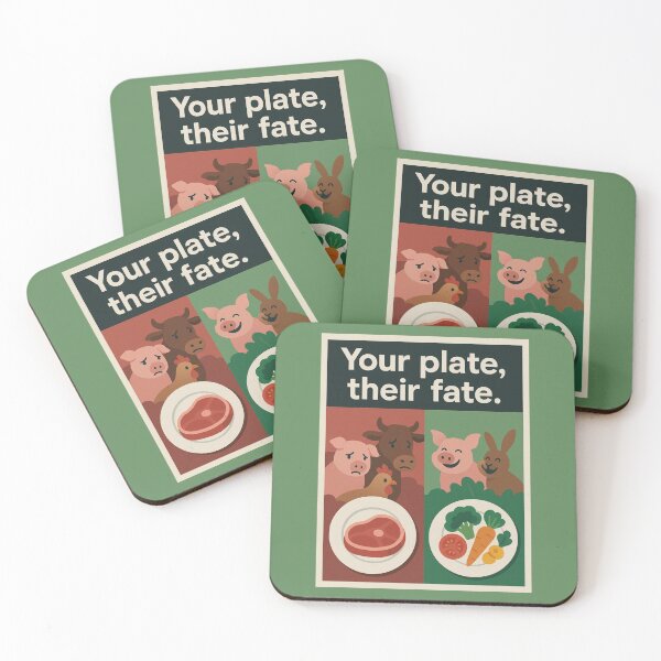 Item preview, Your Plate Their Fate Plant Based Go Vegan Animals Nutrition Animal Suffering Vegetarians Vegans Veganism designed and sold by Annika Shurafa.