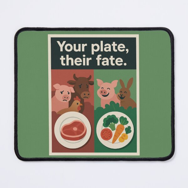 Item preview, Your Plate Their Fate Plant Based Go Vegan Animals Nutrition Animal Suffering Vegetarians Vegans Veganism designed and sold by Annika Shurafa.