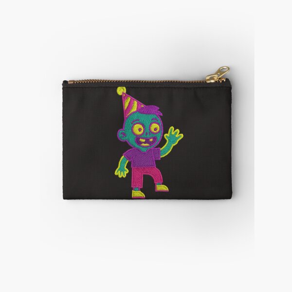 Item preview, Cute Zombie Kid Party Design – Colorful Halloween Embroidered Style designed and sold by ArtSpark Studio.