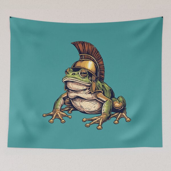 Item preview, Gladiator Frog – Warrior Amphibian in Battle Gear designed and sold by Art-Design-EM.