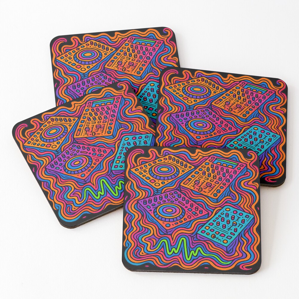 Item preview, Coasters (Set of 4) designed and sold by Rave-store-23.