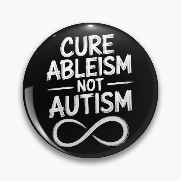 Item preview, Cure Ableism, Not Autism | Chalkboard Style Infinity Symbol Design for Neurodiversity & ADHD Awareness designed and sold by Autism in Focus.