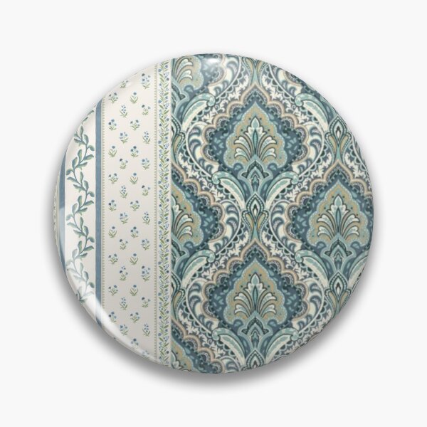 Aperçu de l'œuvre Imprimé bohème chic aux teintes bleues créée et vendue par cadeau_store.
