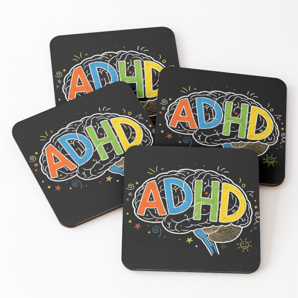 Item preview, Colorful ADHD Brain Chalkboard Art - Autism, Neurodiversity Awareness Design designed and sold by Autism in Focus.