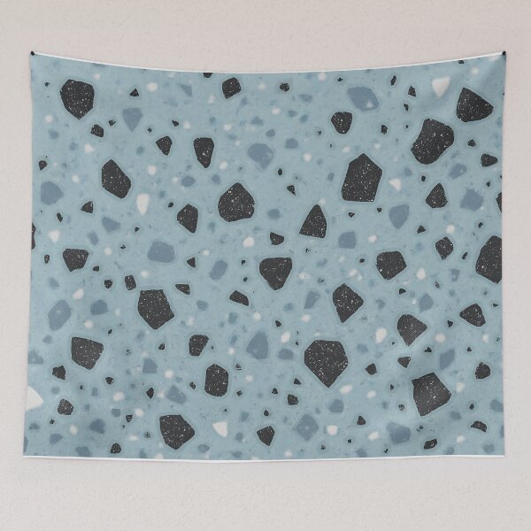 Item preview, Blue Terrazzo with Black Stone Chips designed and sold by SassyArtistry.