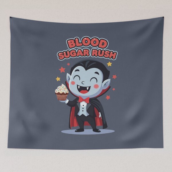 Item preview, Blood Sugar Rush – Cute Vampire designed and sold by Tiny-roar-studio.