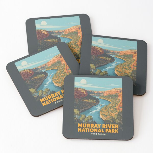 Item preview, A Vintage Illustration of Murray River National Park - Australia designed and sold by GoodOldVintage.